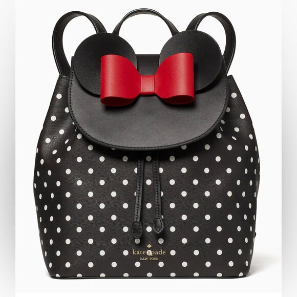 Women’s Bag Disney X KATE SPADE New York Minnie Mouse Leather Backpack AUTHENTIC - Picture 4 of 6